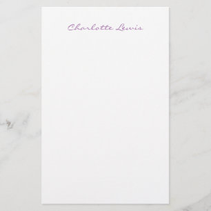 Elegant Script Gewone Moderne Minimalist Briefpapier