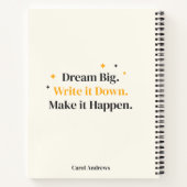 Elegant Script Goal Planner Afstuderen Klasse van  Notitieboek (Achterkant)