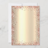 Elegant Script Gold Foil 50ste bruiloft Jubileum Kaart (Achterkant)