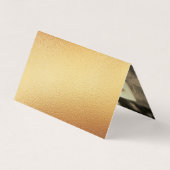 Élégant Script Gold Foil Carte de registre cadeau (Dos)