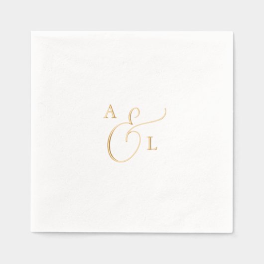 Élégant Script Gold Foil Mariage (Recto)
