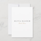 Élégant Script Gold White Bridal Shower Invitation (Devant)