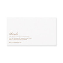 Elegant Script Gold & White bruiloft details