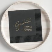 Elegant Script Graduation Party Folie Servetten