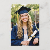 Elegant Script Graduation Party Photo Invitation  (Dos)
