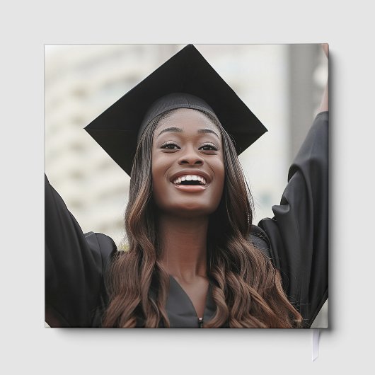 Élégant script graduation photo nom du diplômé (Verso)