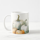 Élégant Script Grateful Rustic Citrouille Mug (Gauche)