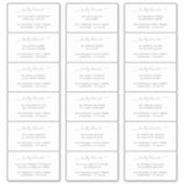 Elegant Script Grey Gast Adres Label Sjabloon (Voorkant)