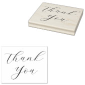 Elegant script groot bedankt 	rubberstempel (Gestempeld)