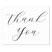 Elegant script groot bedankt 	rubberstempel (Afrduk)