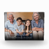 Elegant Script Grootouders Leuk Definitie Fotoblokken (Voorkant)