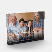 Elegant Script Grootouders Leuk Definitie Fotoblokken (Links)