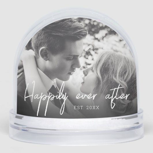 Elegant Script Happily Ever after Couple Photo (Avant)