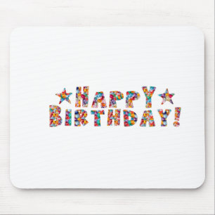 Elegant script: HAPPY BIRTHDAY Muismat