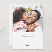 elegant script happy moederdag card feestdagenkaart (Achterkant)