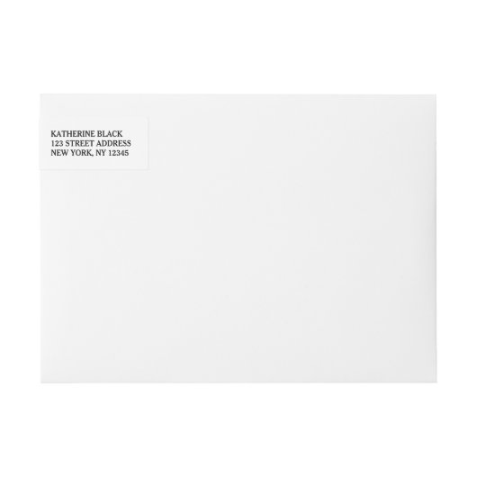 elegant script | Het adreslabel van de datum opsla (Voorkant)