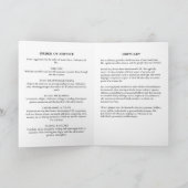 Elegant Script In Loving Memory Photo Memorial Programma (Binnen)