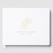 Élégant script initial Monogramme Mariage classiqu (Recto)