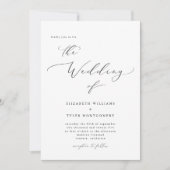 Elegant script kaart (Voorkant)