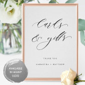 Elegant script, Kaarten en cadeaubonnen Poster
