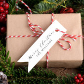 Elegant Script Kalligrafie Vrolijk Kerstfeest Fami Zelfinktende Stempel