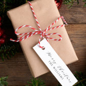 Elegant Script Kalligrafie Vrolijk Kerstfeest Fami Zelfinktende Stempel