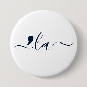 Elegant script Kamala Harris voor President Ronde Button 7,6 Cm (Voorkant)