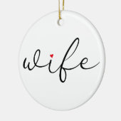 Elegant Script Keramisch Ornament (Links)