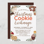 Elegant Script Kerst Koekjes Uitwisselingsfeest Kaart (Voorkant / Achterkant)