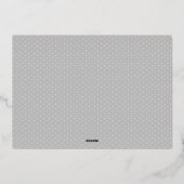 Elegant Script Kerstmis Zegeningen Zwangerschap Folie Feestdagenkaart (Achterkant)