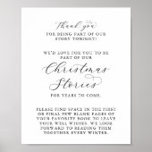 Elegant Script Kerstverhalen Poster (Voorkant)