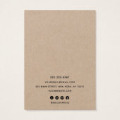 Élégant Script Kraft Porteur d'écran d'oreille (Dos)