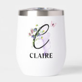 Elegant Script Letter C Monogram Gepersonaliseerde (Voorkant)