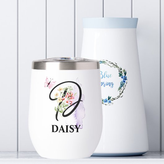 Elegant Script Letter D Monogram Gepersonaliseerde
