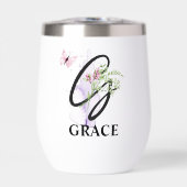 Elegant Script Letter G Monogram Gepersonaliseerde (Voorkant)