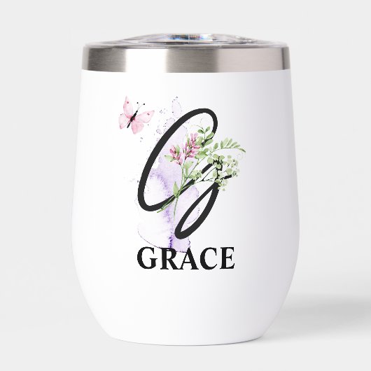 Elegant Script Letter G Monogram Gepersonaliseerde (Voorkant)