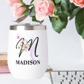 Elegant Script Letter M Monogram Gepersonaliseerde