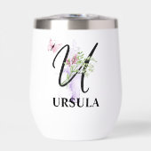Elegant Script Letter U Monogram Gepersonaliseerde (Voorkant)
