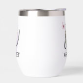 Élégant Script Letter W Monogram Nom personnalisé (Gauche)