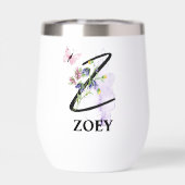 Elegant Script Letter Z Monogram Gepersonaliseerde (Achterkant)