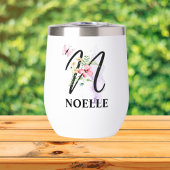 Élégant Script Lettre N Monogramme Nom personnalis