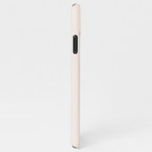 Elegant script light roze name monogram iPhone hoesje (Rechterkant)