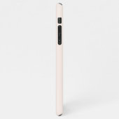 Elegant script light roze name monogram iPhone hoesje (Linkerkant)