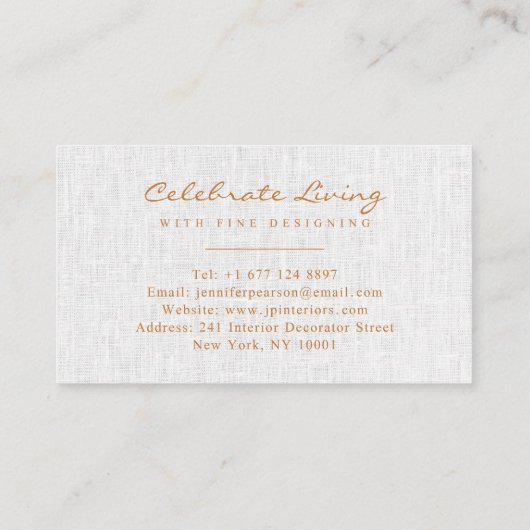 Elegant script logo eenvoudig chique modern grijs  visitekaartje (Achterkant)