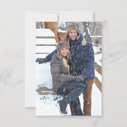 Élégant Script M. Et Mme Code QR Carte RSVP (Dos)