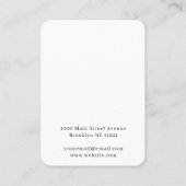 Elegant Script Made Love Heart Earning Display Visitekaartje (Achterkant)