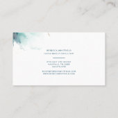 Elegant Script Marble Agate Patroon Visitekaartje (Achterkant)