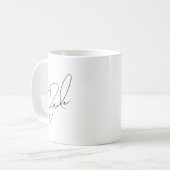 Élégant Script Mariage Café Mug (Devant gauche)