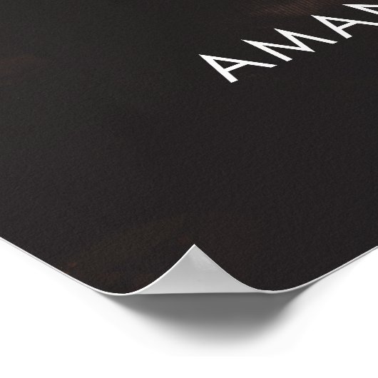 Élégant script Mariage photo Affiche de bienvenue (Coin)