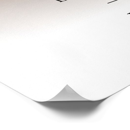 Élégant script Mariage photo Affiche de bienvenue (Coin)